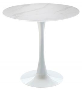 Bistro stůl LYON 80 CM bílý mramorový vzhled Nábytek | Jídelní prostory | Jídelní stoly | Všechny jídelní stoly
