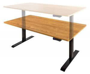 Výškově nastavitelný psací stůl OAK DESK 160 CM dubový vzhled Nábytek | Kancelářský nábytek | Pracovní stoly