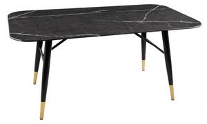 Konferenční stolek PARIS 110 CM černý mramorový vzhled Nábytek | Obývací pokoj | Konferenční stolky | Všechny konferenční stolky