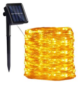 LED - Solární řetěz 300xLED/0,12W/1,2V 1xAA 27 m IP44 3000K