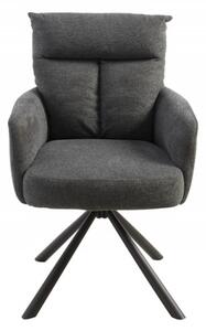 Židlo-křeslo BIG GEORGE II tmavě šedé otočné Nábytek | Jídelní prostory | Jídelní židle | Všechny jídelní židle