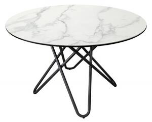 Bílý jídelní stůl Circular 120 cm