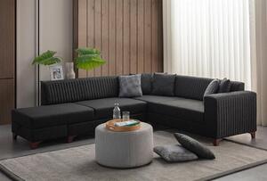 Rohová sedačka Westy (antracit) (L). Akce -25%
