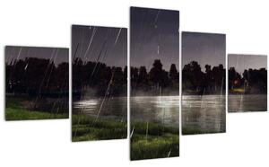 Obraz - Deštivý večer (125x70 cm)