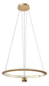 LED Lustr na lanku LED/45W/230V 3000K pr. 62 cm zlatá