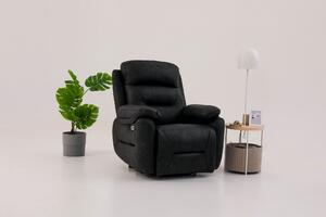 Polohovatelné křeslo Comforto E (černá). Akce -24%