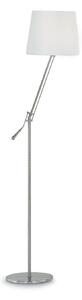 REGOL PT1 stojací lampa 1x E27 60W bez zdroje 163cm IP20, nikl/bílá