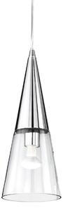 CONO SP1 závěsné svítidlo 1x E14 40W bez zdroje 15cm IP20, chromové