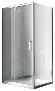 BPS-koupelny Obdélníkový sprchový kout ZES KZ07B 110x90 chrom/transparent - bez vaničky