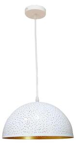 Lustr na lanku 1xE27/60W/230V pr. 30 cm bílá