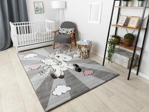 Koberec PETIT UNICORN JEDNOROŽEC šedý