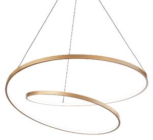 OZ SP závěsné LED svítidlo 48W 5300lm 3000K On-Off 60cm IP20, mosazné