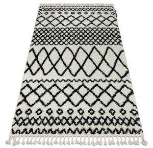 Koberec BERBER SAFI N9040 bílý / černý Fredzle berber marokánský