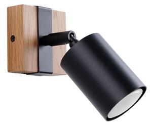 Sollux SL.1343 - Nástěnné bodové svítidlo FAGER 1xGU10/10W/230V černá