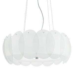 OVALINO SP8 závěsné svítidlo 8x E27 60W bez zdroje 55cm IP20, bílé