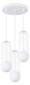 Sollux SL.1335 - Lustr na lanku BRINA 3xG9/8W/230V bílá