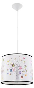 Sollux SL.1422 - Dětský lustr na lanku OWLS 1xE27/15W/230V pr. 30 cm