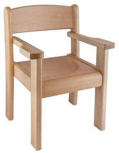 Židle s područkami TIM II - přírodní výška 30 cm