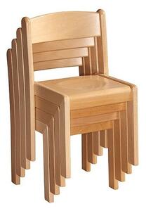 Stohovatelná židle TIM - přírodní výška 22 cm