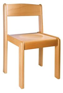 Stohovatelná židle TIM - přírodní výška 22 cm