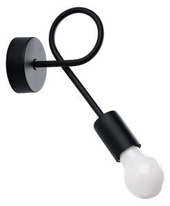 Sollux SL.1454 - Nástěnná lampa LEVAR 1xE27/15W/230V černá