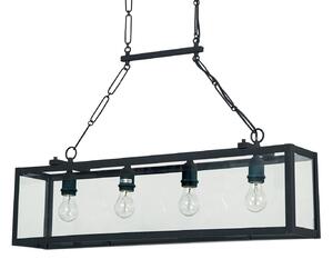IGOR SP4 závěsné svítidlo 4x E27 60W bez zdroje 92cm IP20, černé