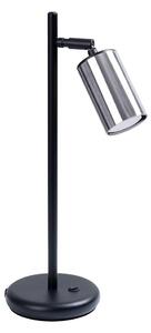 Sollux SL.1373 - Stolní lampa WINX 1xGU10/10W/230V černá/chrom