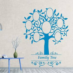 Živá Zeď Samolepka Strom rodiny Barva: černá