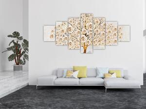 Obraz květinového stromu (210x100 cm)