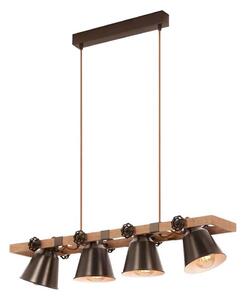 Briloner 4406-044 - Lustr na lanku TALE 4xE27/40W/230V hnědá