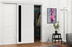 Posuvné dveře Mereno V 80, Barva: bílá + grafit + černý lacobel Mirjan24 5903211098994