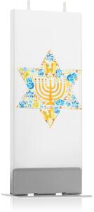 Flatyz Holiday Blue and Gold Star dekorativní svíčka 6x15 cm
