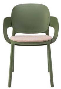 SCAB - Židle HUG - s područkami a čalouněným sedákem