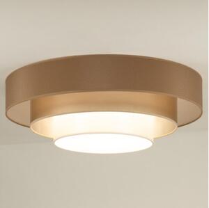 Duolla - LED Stropní svítidlo LUNETA LED/26W/230V pr. 60 cm 4000K hnědá/zlatá