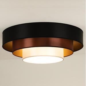 Duolla - LED Stropní svítidlo LUNETA LED/26W/230V pr. 60 cm 4000K černá/měděná