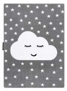 Koberec PETIT CLOUD OBLÁČEK HVĚZDY šedý