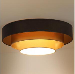 Duolla - LED Stropní svítidlo LUNETA LED/26W/230V pr. 60 cm 4000K hnědá/zlatá