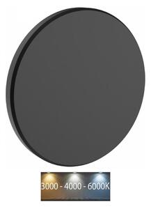 LED Venkovní nástěnné svítidlo PIATTA LED/9W/230V 3000/4000/6000K IP44 černá