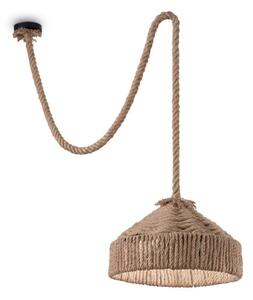 CANAPA SP1 závěsné svítidlo 1x E27 15W bez zdroje 41cm IP20, lano