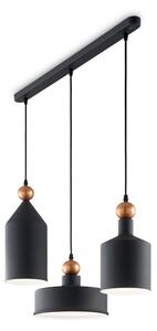 TRIADE SP3 závěsné svítidlo 3x E27 42W bez zdroje 75cm IP20, tmavě šedé