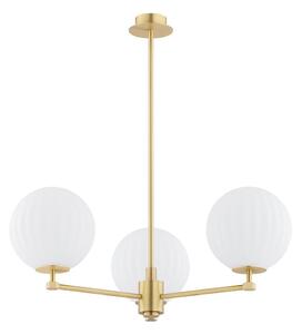 Argon 6307 - Lustr na tyči PALOMA 3xE14/7W/230V zlatá/bílá