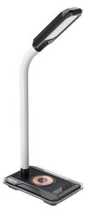 Immax 08989L - LED RGBW Stmívatelná stolní lampa s Qi nabíjením 30W/230V černá