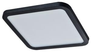 Slim vestavné koupelnové svítidlo LED 24W 2000lm 3000K 22,5cm hranaté IP44, černé