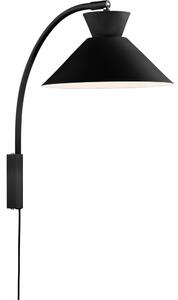 Nordlux - Nástěnná lampa DIAL 1xE27/40W/230V černá