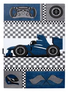 Koberec PETIT RACE FORMULE 1 AUTO nebeský