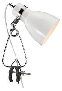 Nordlux - Stolní lampa s klipem CYCLONE 1xE14/15W/230V bílá