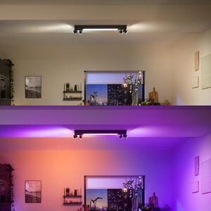 PH 50607/30/P7 Hue LED White and Color Ambiance Stropní bodové svítidlo Philips Centris BT 50607/30/P7 40W + 4x5,7W GU10, 4000lm, 2000K-6500K, RGB, IP20, černé - PHILIPS HUE (915005928701)