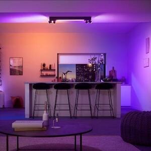 PH 50607/30/P7 Hue LED White and Color Ambiance Stropní bodové svítidlo Philips Centris BT 50607/30/P7 40W + 4x5,7W GU10, 4000lm, 2000K-6500K, RGB, IP20, černé - PHILIPS HUE (915005928701)