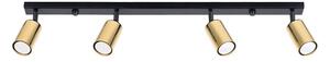 Sollux SL.1387 - Bodové svítidlo WINX 4xGU10/10W/230V černá/zlatá