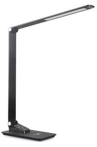 LED Stmívatelná stolní lampa s USB LED/7W/230V 3000K/4000K/5500K černá